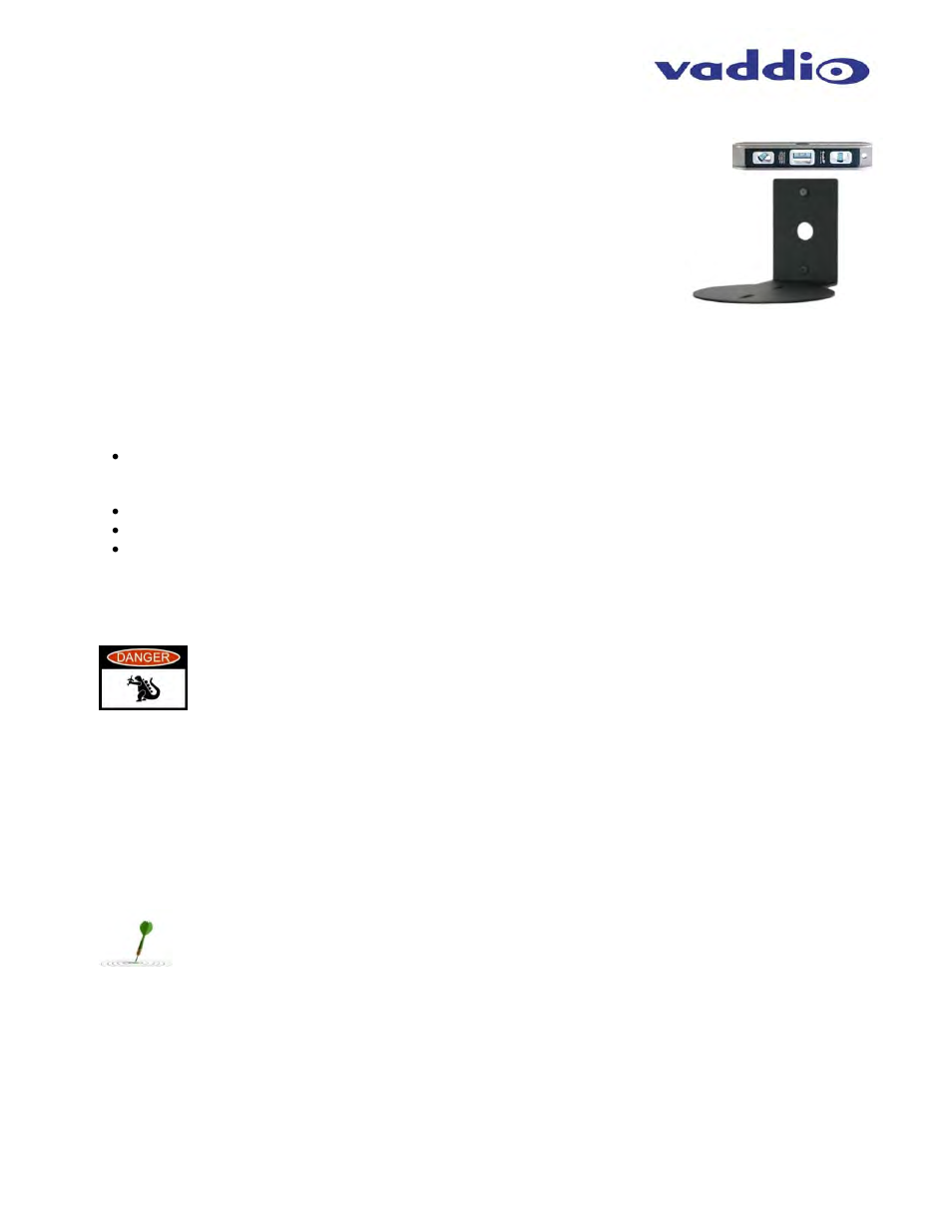 Vaddio WideSHOT WallVIEW USB User Manual | Page 13 / 44