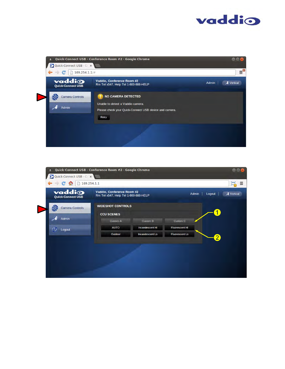 Vaddio WideSHOT WallVIEW USB User Manual | Page 18 / 44