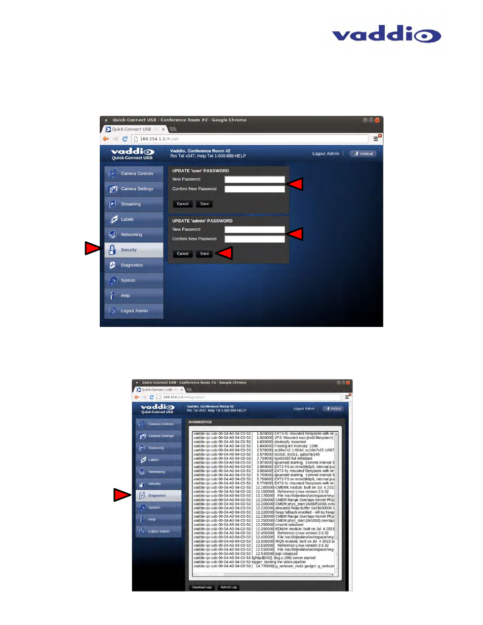 Vaddio WideSHOT WallVIEW USB User Manual | Page 25 / 44