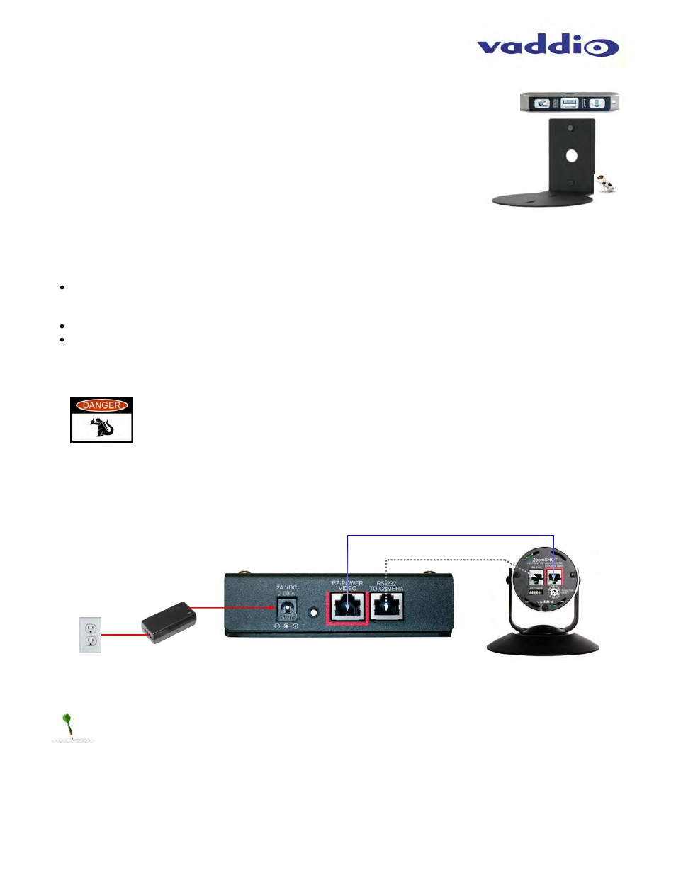 Vaddio ZoomSHOT WallVIEW Mini User Manual | Page 12 / 32