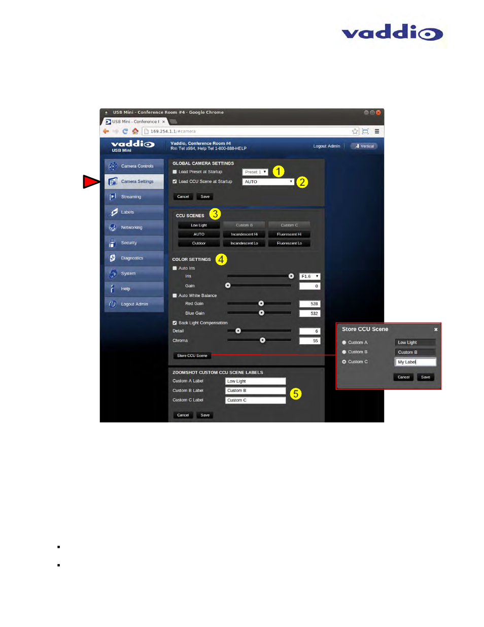 Vaddio ZoomSHOT WallVIEW Mini User Manual | Page 18 / 32