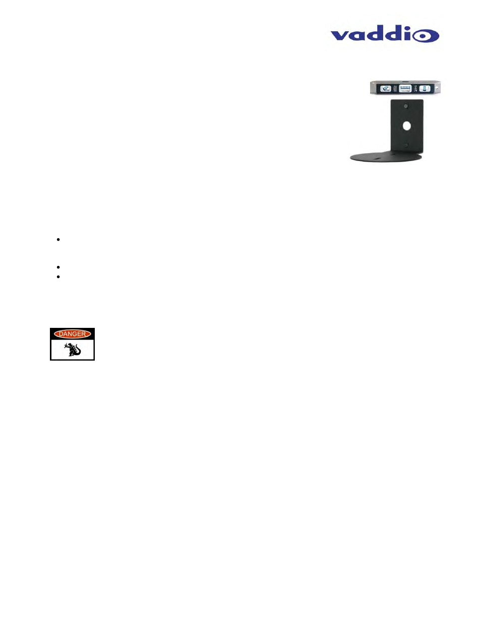 Vaddio ZoomSHOT WallVIEW USB User Manual | Page 11 / 40