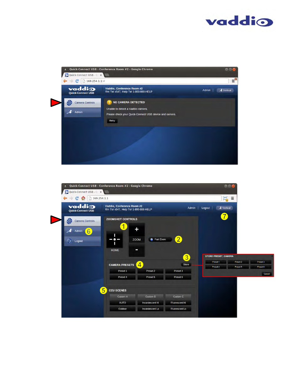 Vaddio ZoomSHOT WallVIEW USB User Manual | Page 14 / 40