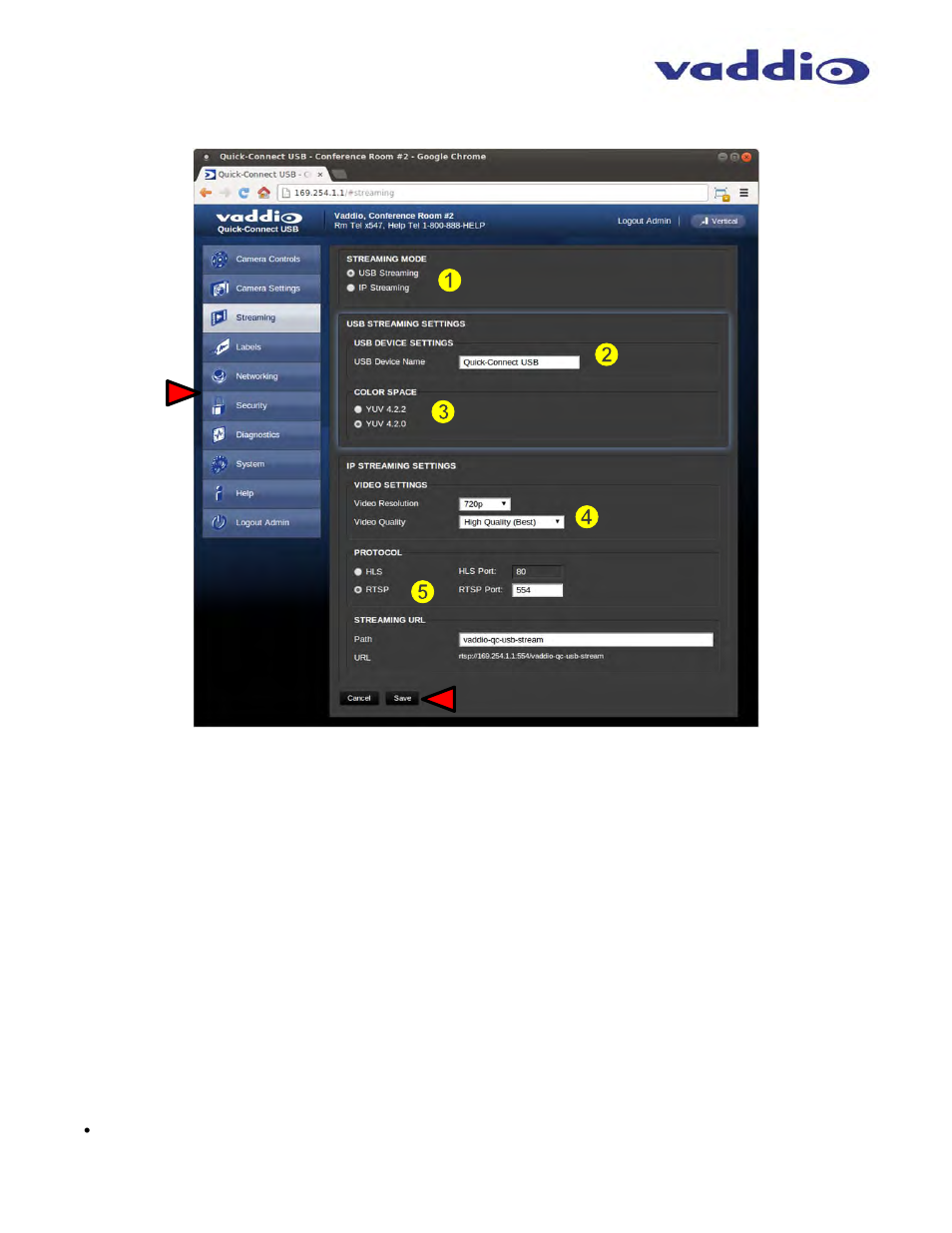Vaddio ZoomSHOT WallVIEW USB User Manual | Page 18 / 40