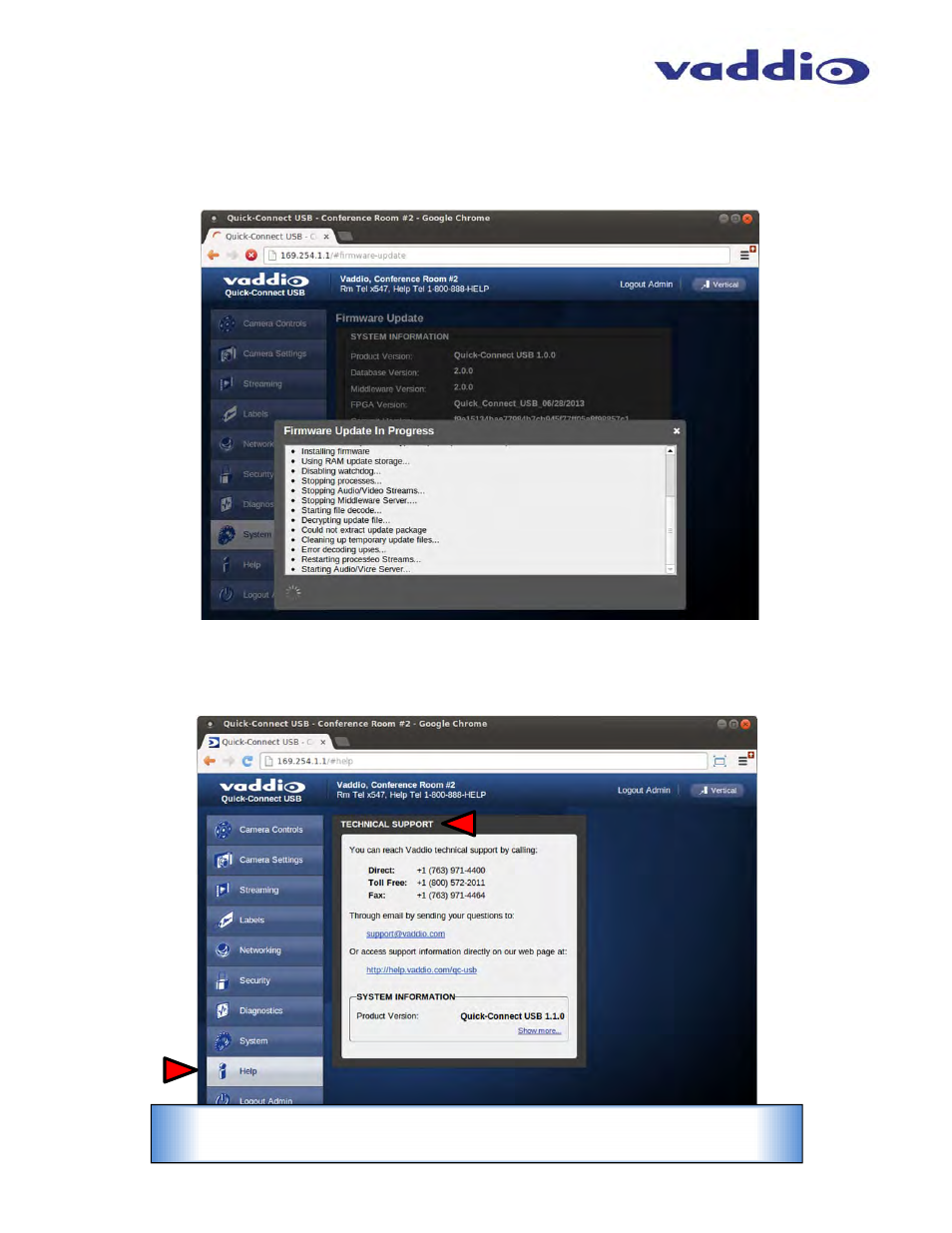 Vaddio ZoomSHOT WallVIEW USB User Manual | Page 23 / 40