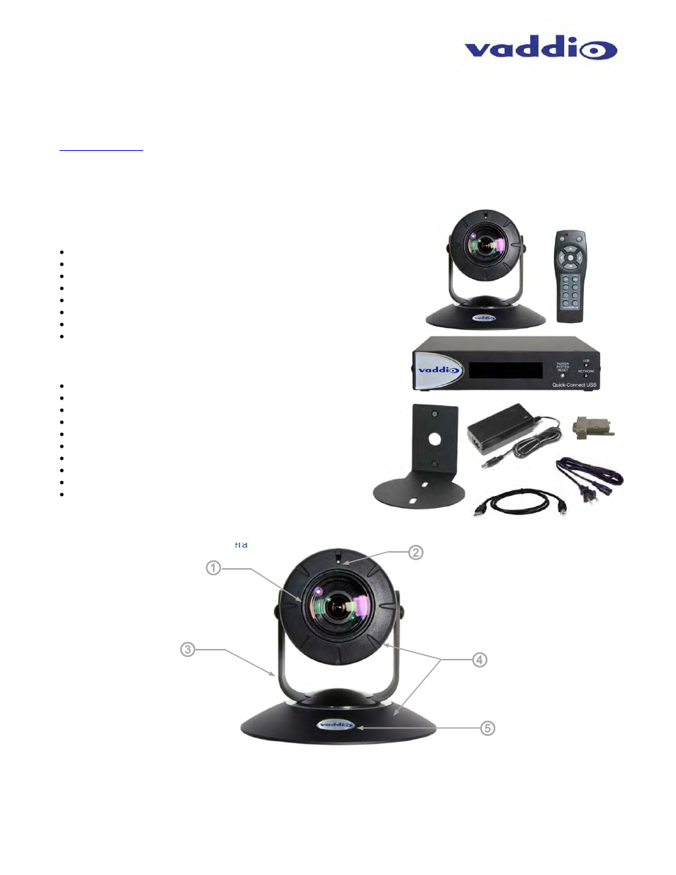 Vaddio ZoomSHOT WallVIEW USB User Manual | Page 4 / 40