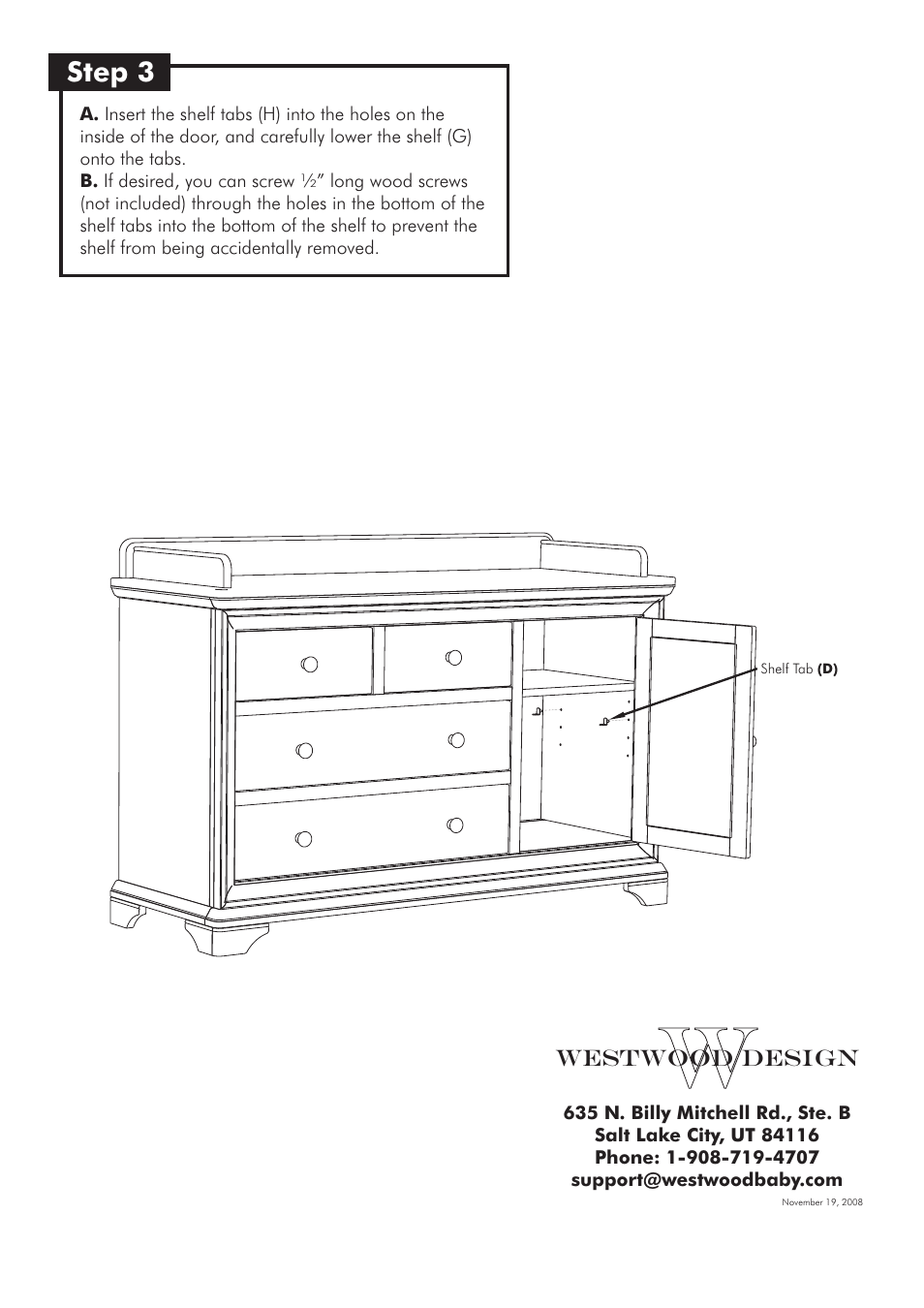 Westwood Design Brookline Dressing Combo User Manual | Page 6 / 6