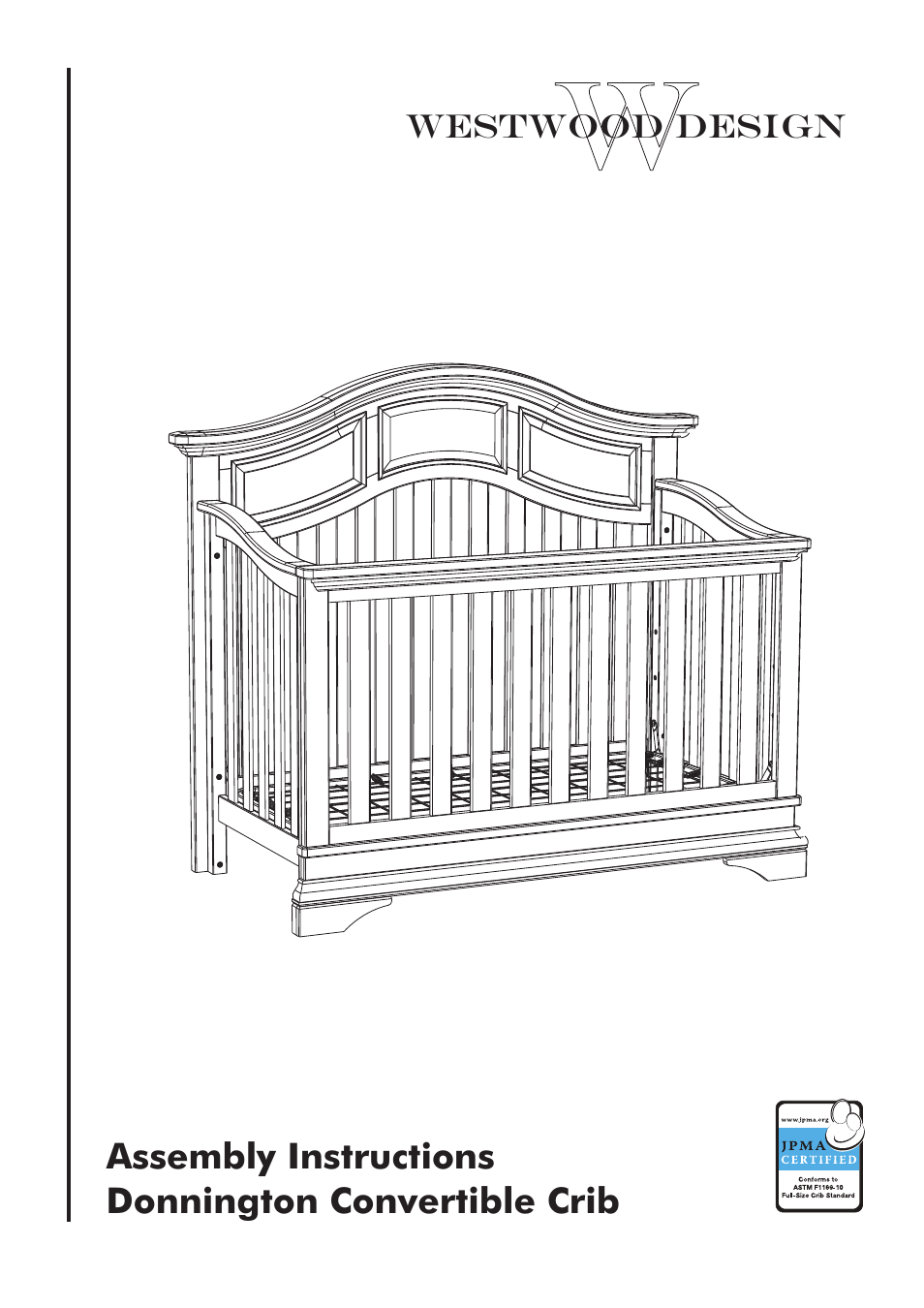 Westwood Design Donnington Convertible Crib User Manual | 9 pages