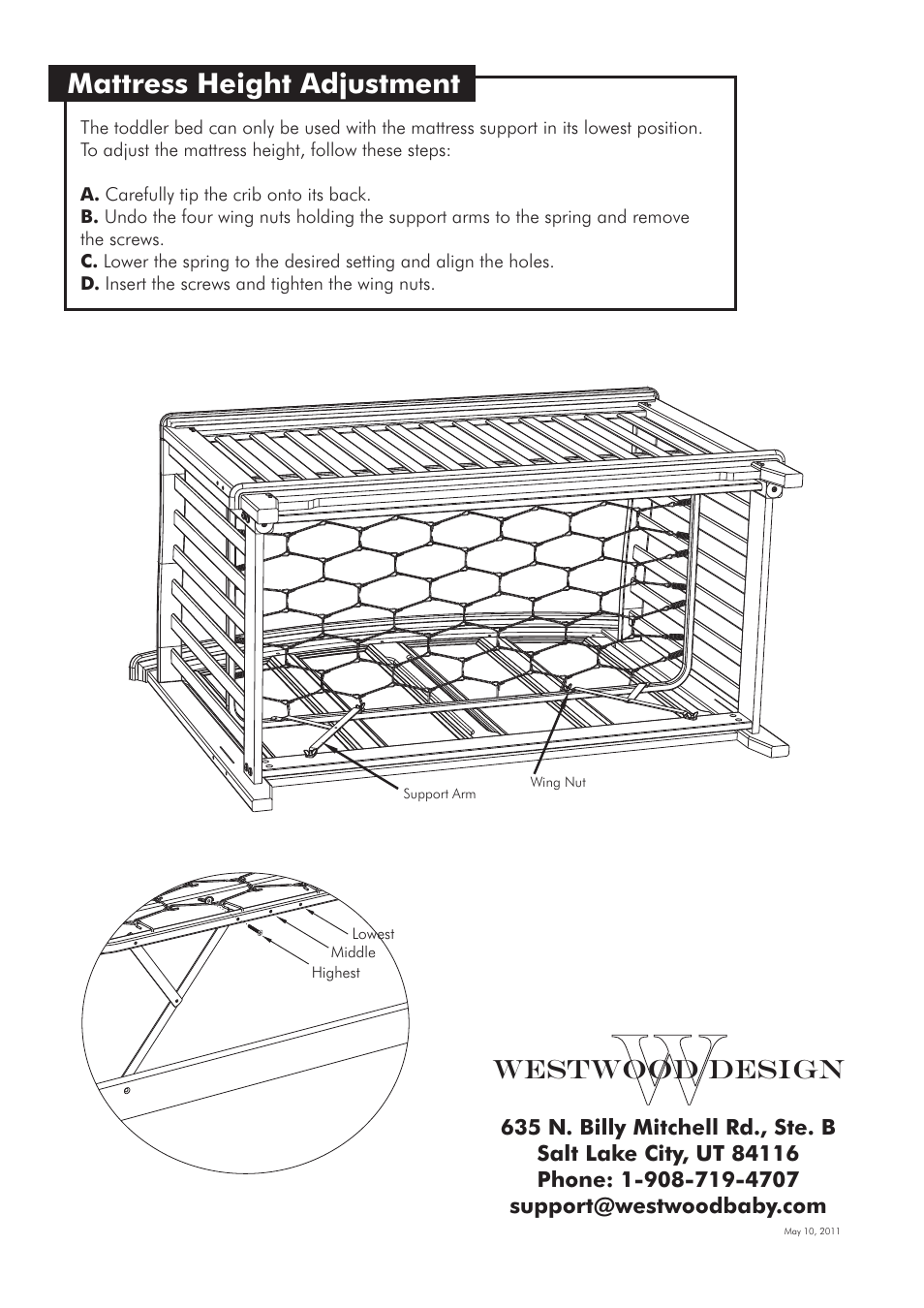 Westwood Design Geneva Toddler Guard Rail Kit User Manual | Page 5 / 5