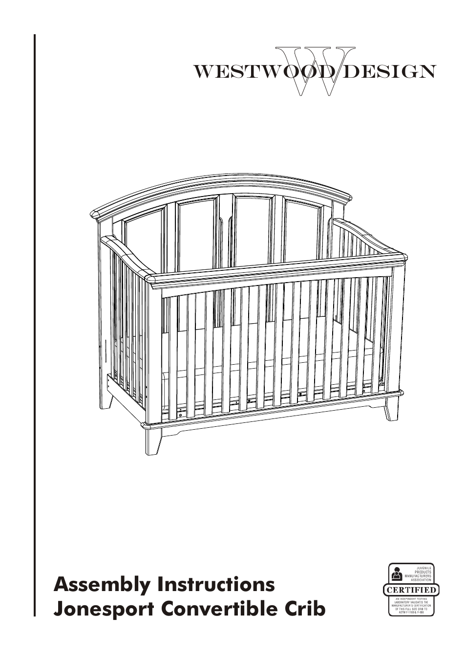 Westwood Design Jonesport Convertible Crib User Manual | 11 pages