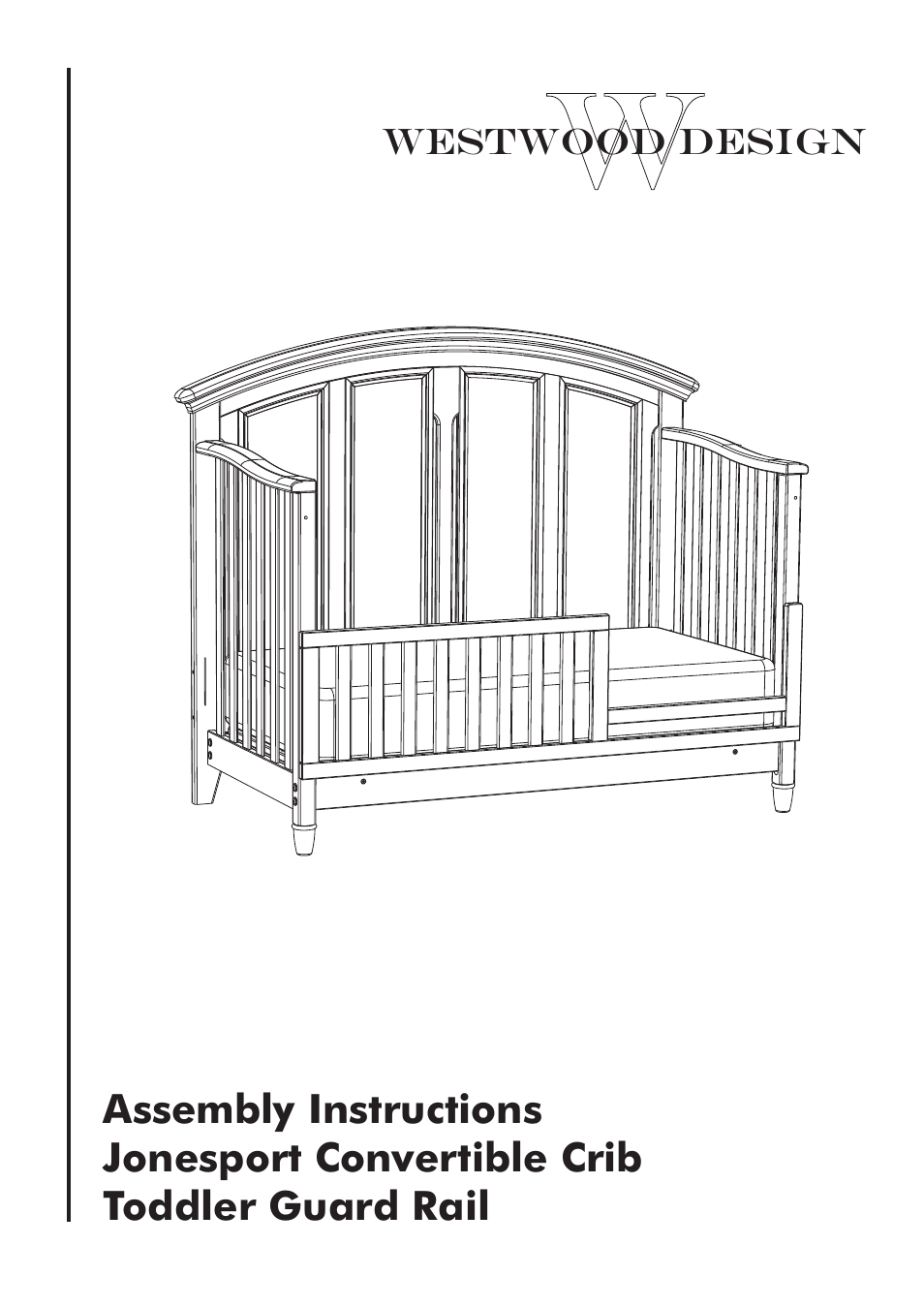 Westwood Design Jonesport Toddler Guard Rail Kit User Manual | 6 pages