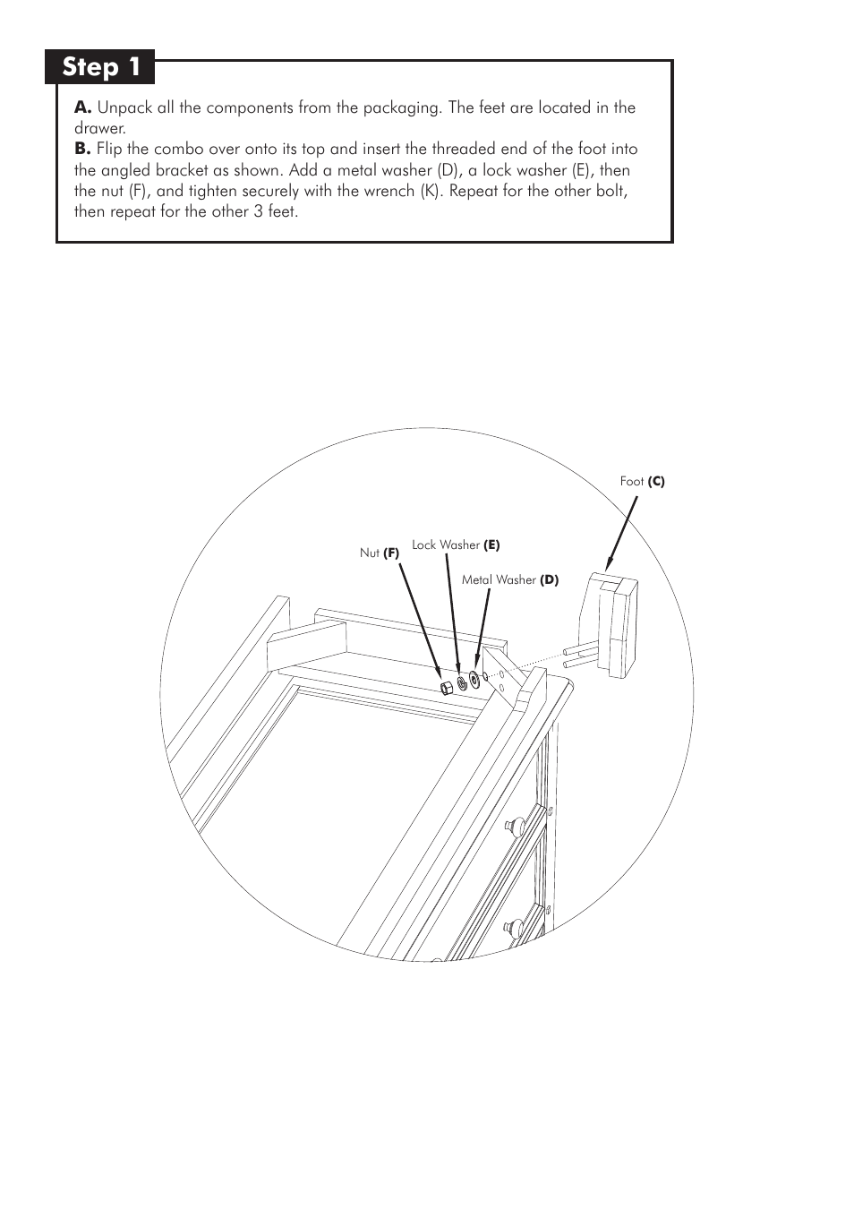 Step 1 | Westwood Design Jonesport Dressing Combo User Manual | Page 4 / 7