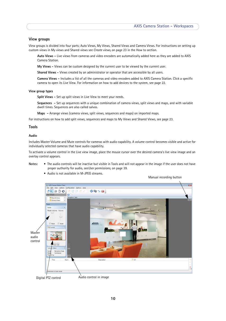Axis Communications Camera Station User Manual | Page 10 / 47