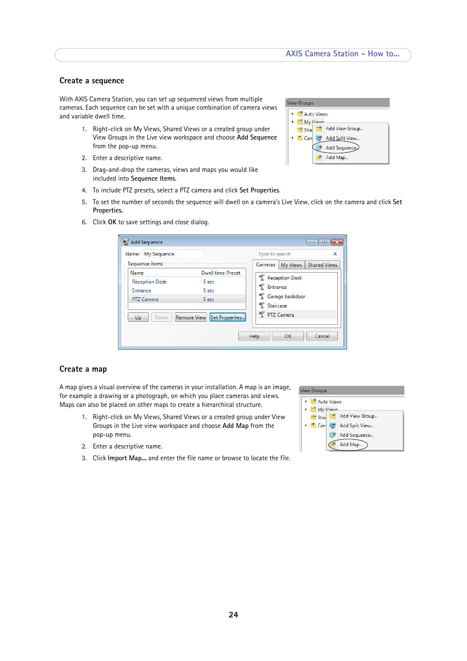 Axis Communications Camera Station User Manual | Page 24 / 47