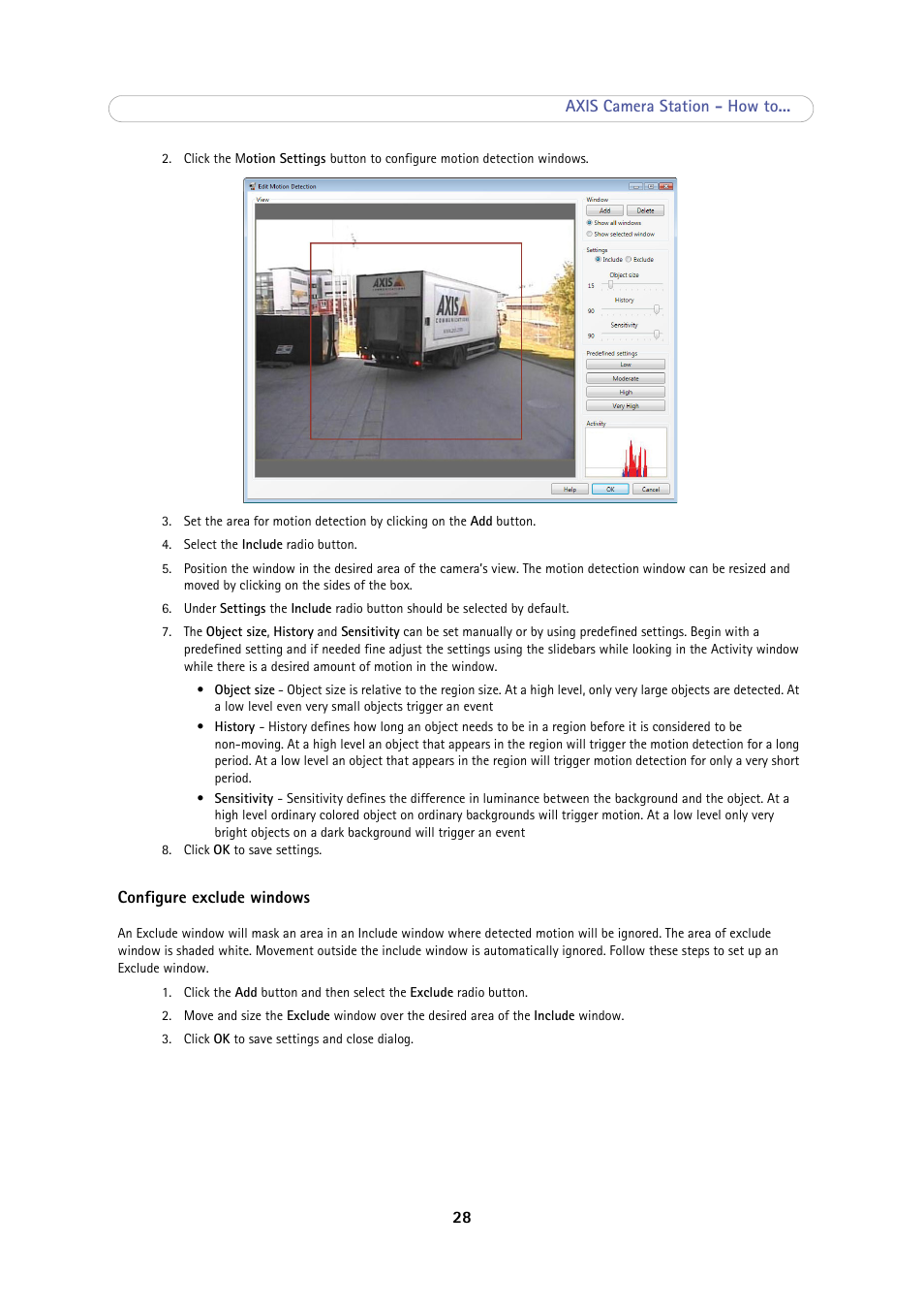 Axis Communications Camera Station User Manual | Page 28 / 47