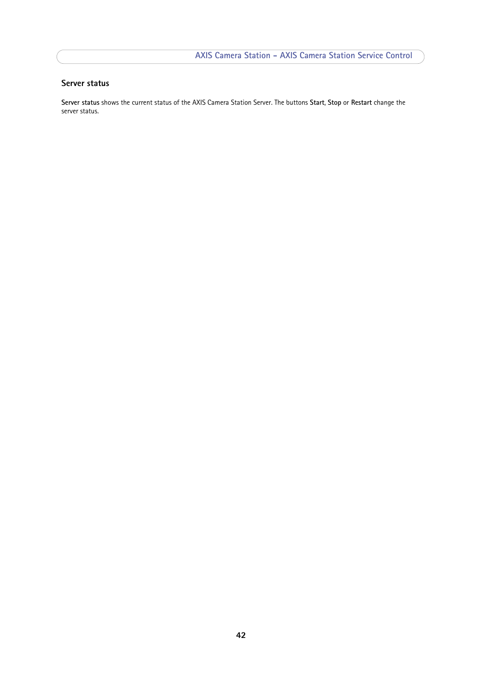 Axis Communications Camera Station User Manual | Page 42 / 47