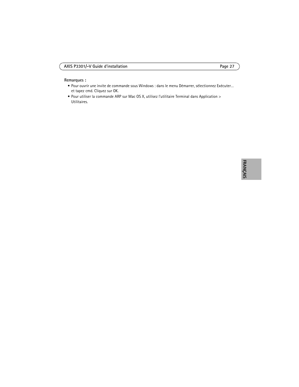 Axis Communications Fixed Dome Network Camera AXIS P3301 User Manual | Page 27 / 74