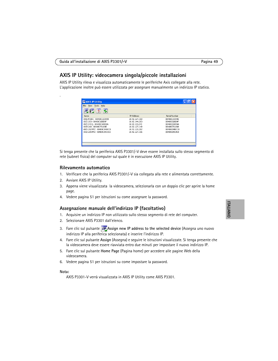 Axis Communications Fixed Dome Network Camera AXIS P3301 User Manual | Page 49 / 74