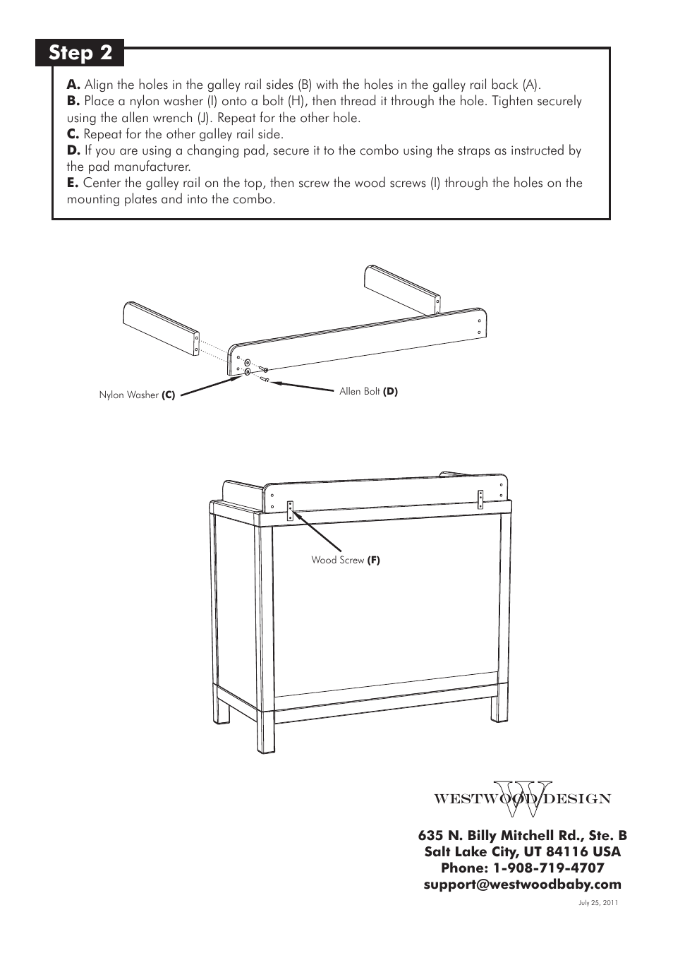 Step 2 | Westwood Design Park West Dressing Combo User Manual | Page 4 / 4