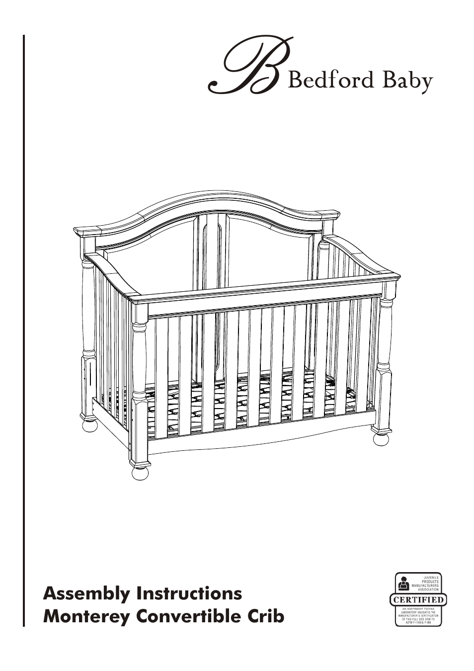 Westwood Design Monterey Convertible Crib User Manual | 14 pages