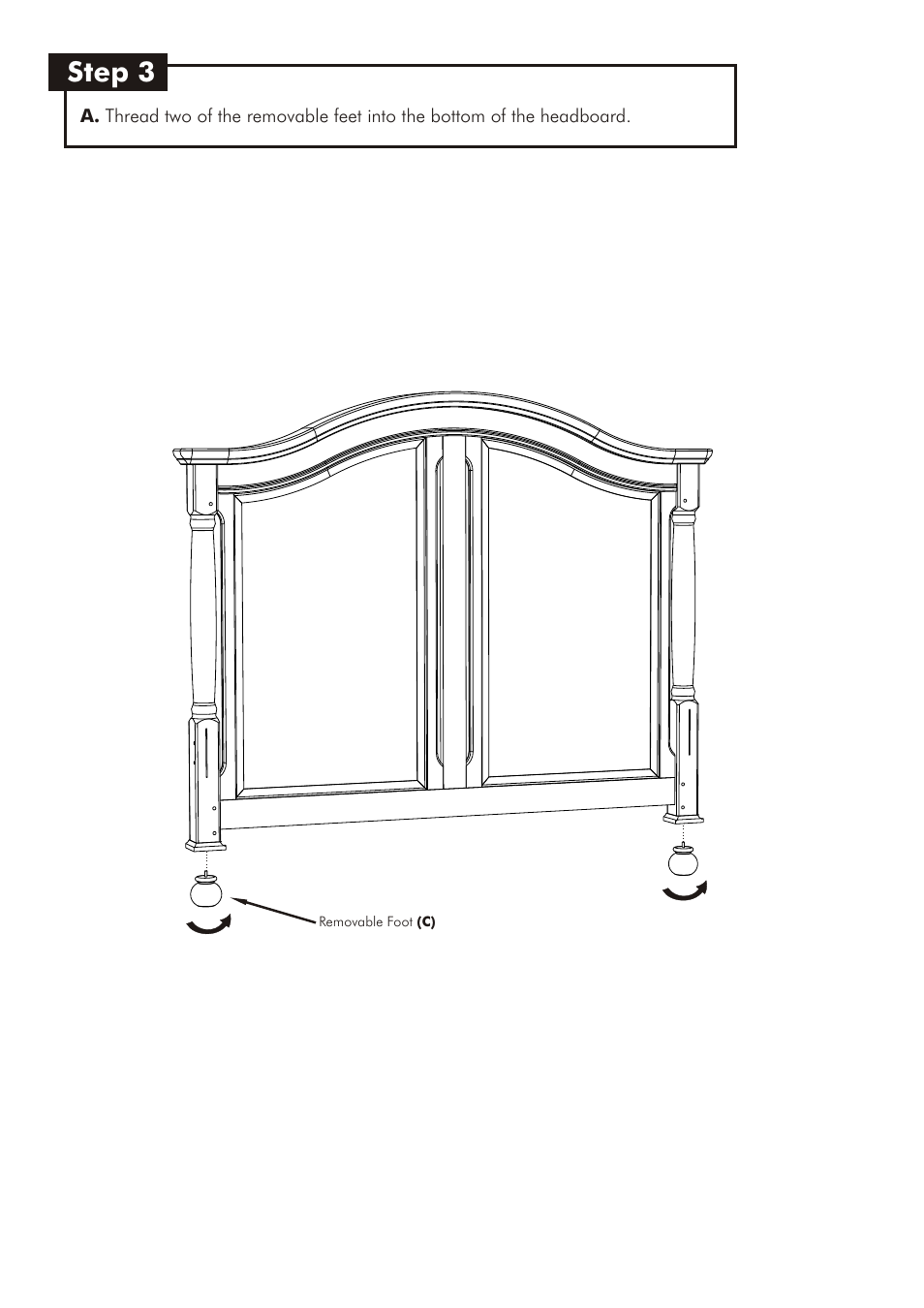 Step 3 | Westwood Design Monterey Convertible Crib User Manual | Page 8 / 14