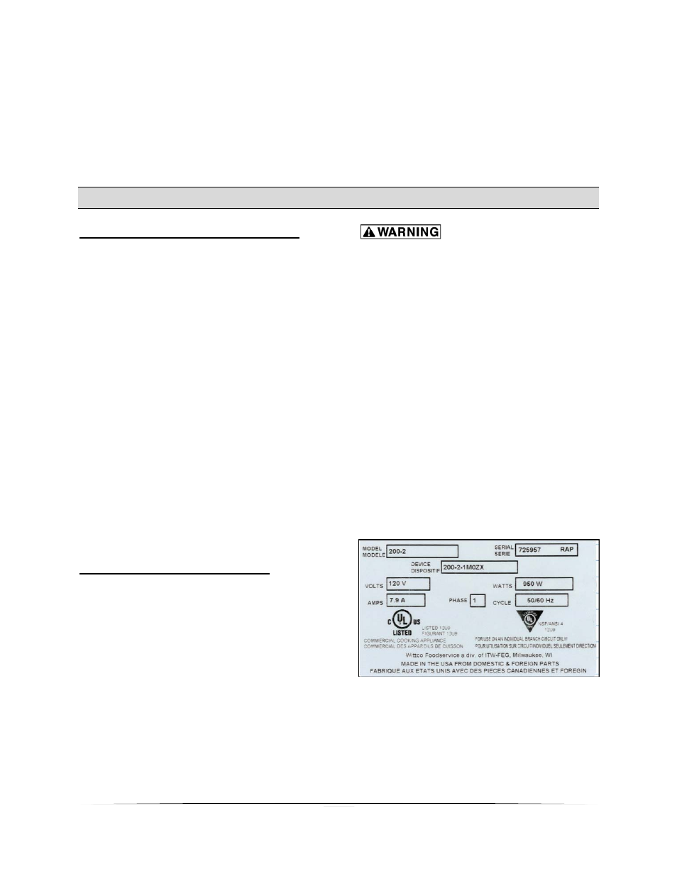 Electrical requirements | Wittco 200-4R-BI User Manual | Page 6 / 24