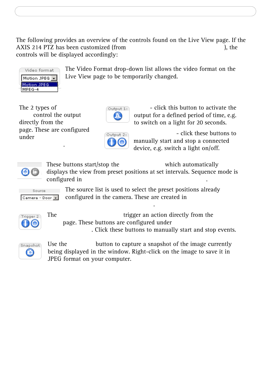 The live view page | Axis Communications AXIS 214 PTZ User Manual | Page 11 / 70