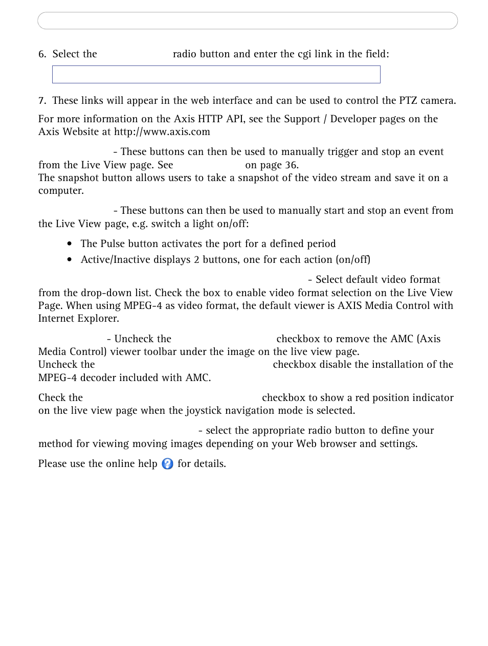 Axis Communications AXIS 214 PTZ User Manual | Page 32 / 70