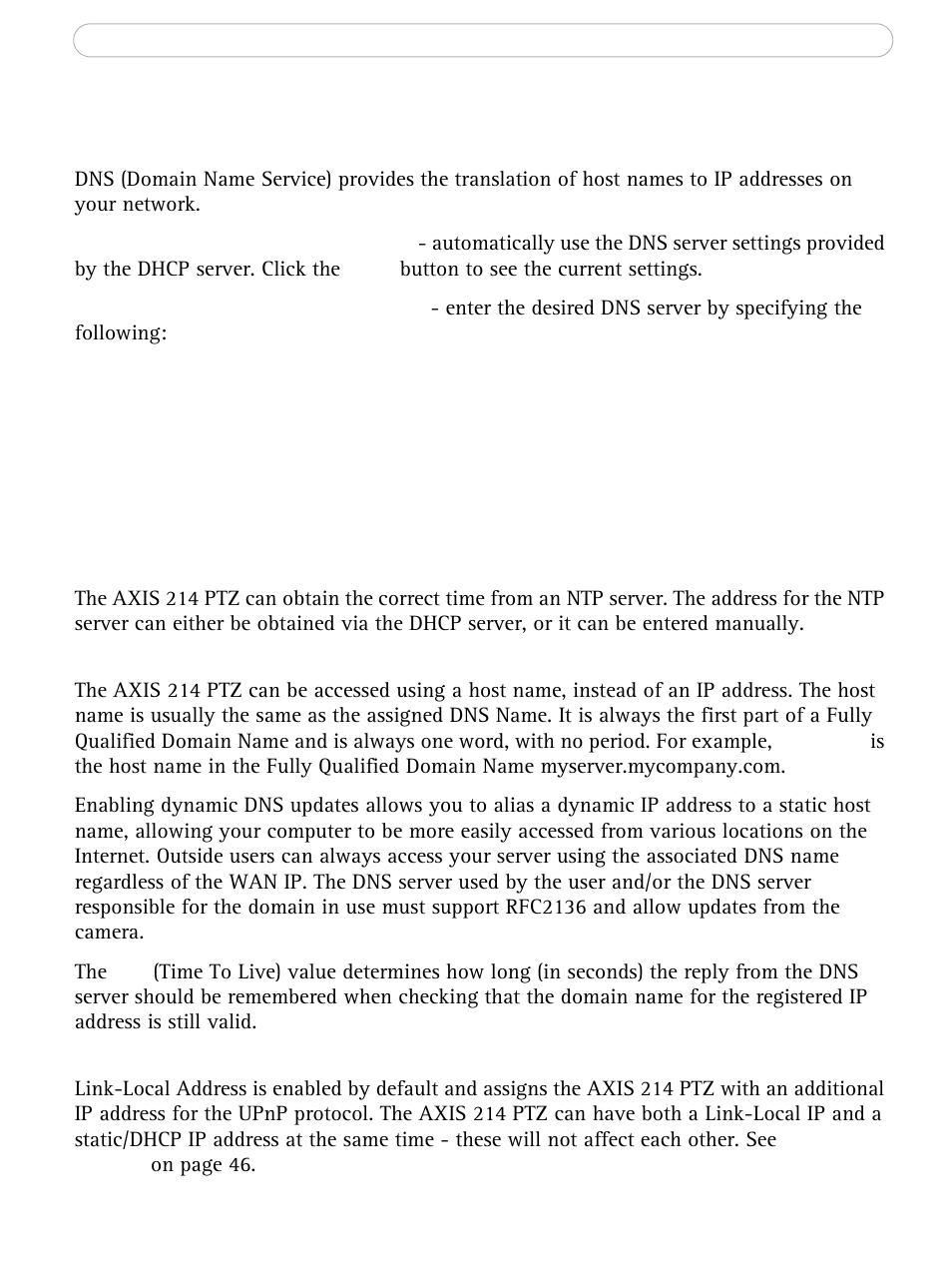 Network - advanced tcp/ip settings | Axis Communications AXIS 214 PTZ User Manual | Page 44 / 70