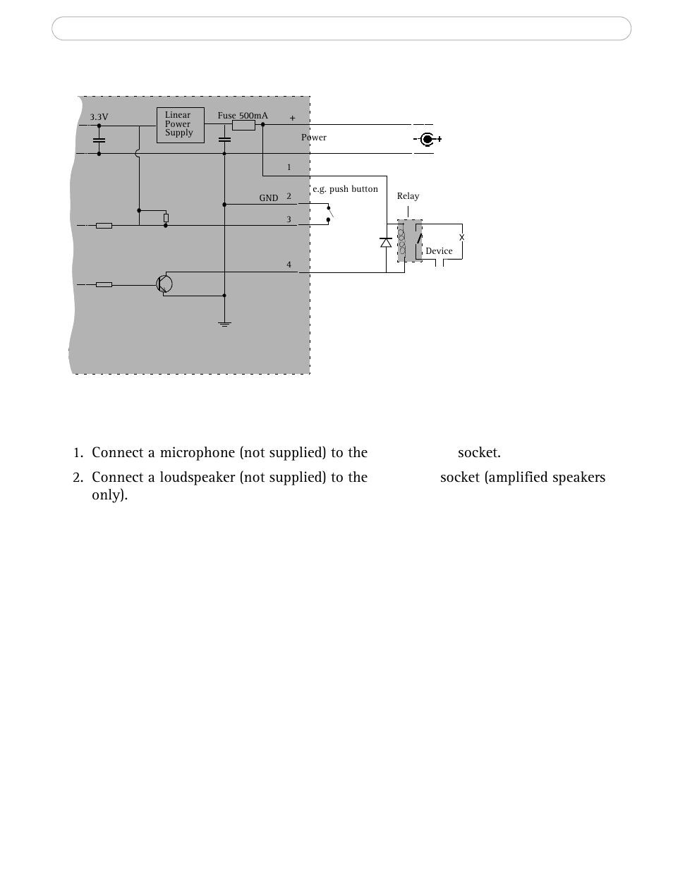 Schematic connection diagram, Connecting audio equipment, Axis 214 ptz - connections | Axis Communications AXIS 214 PTZ User Manual | Page 50 / 70