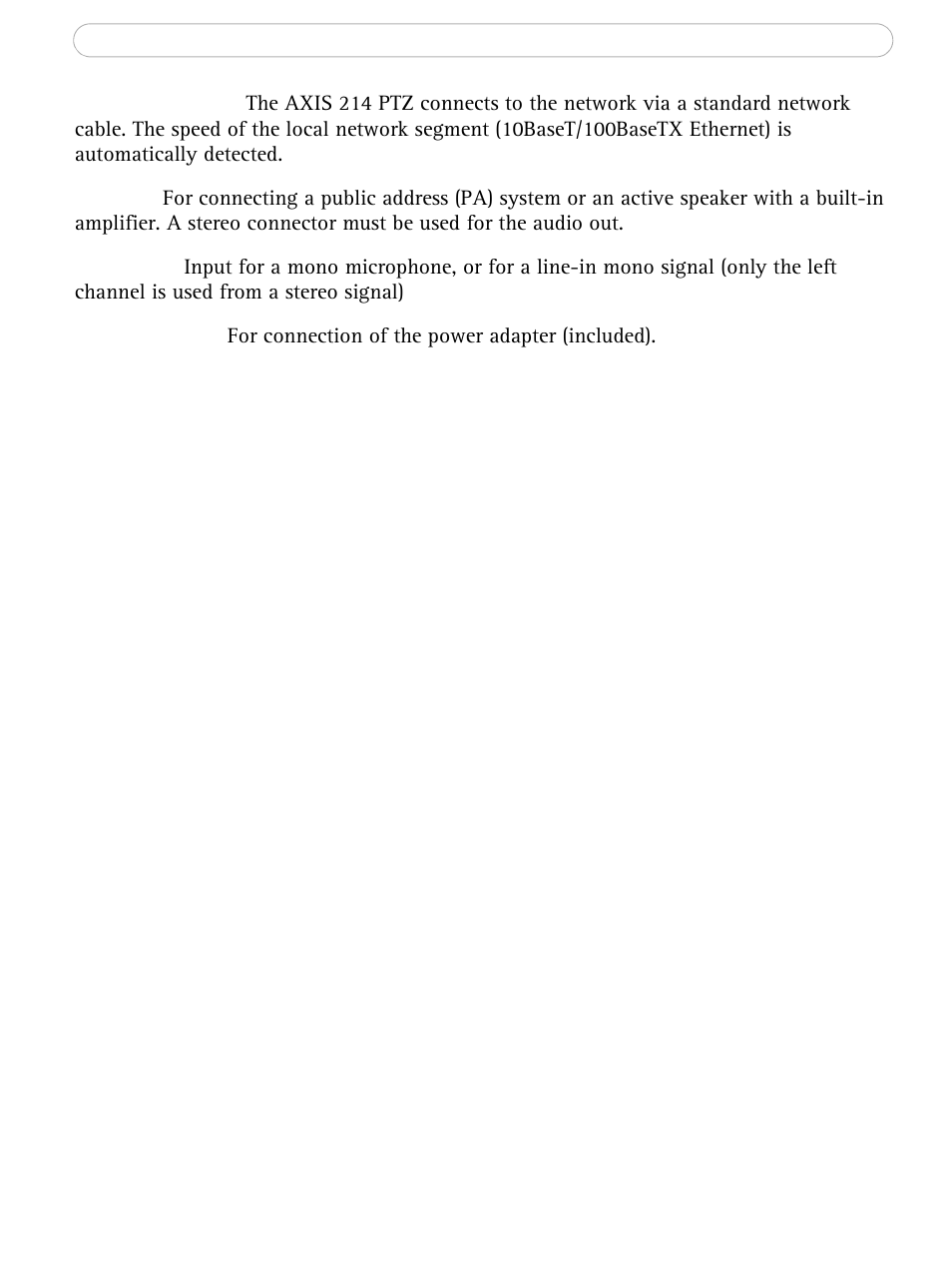 Axis Communications AXIS 214 PTZ User Manual | Page 8 / 70