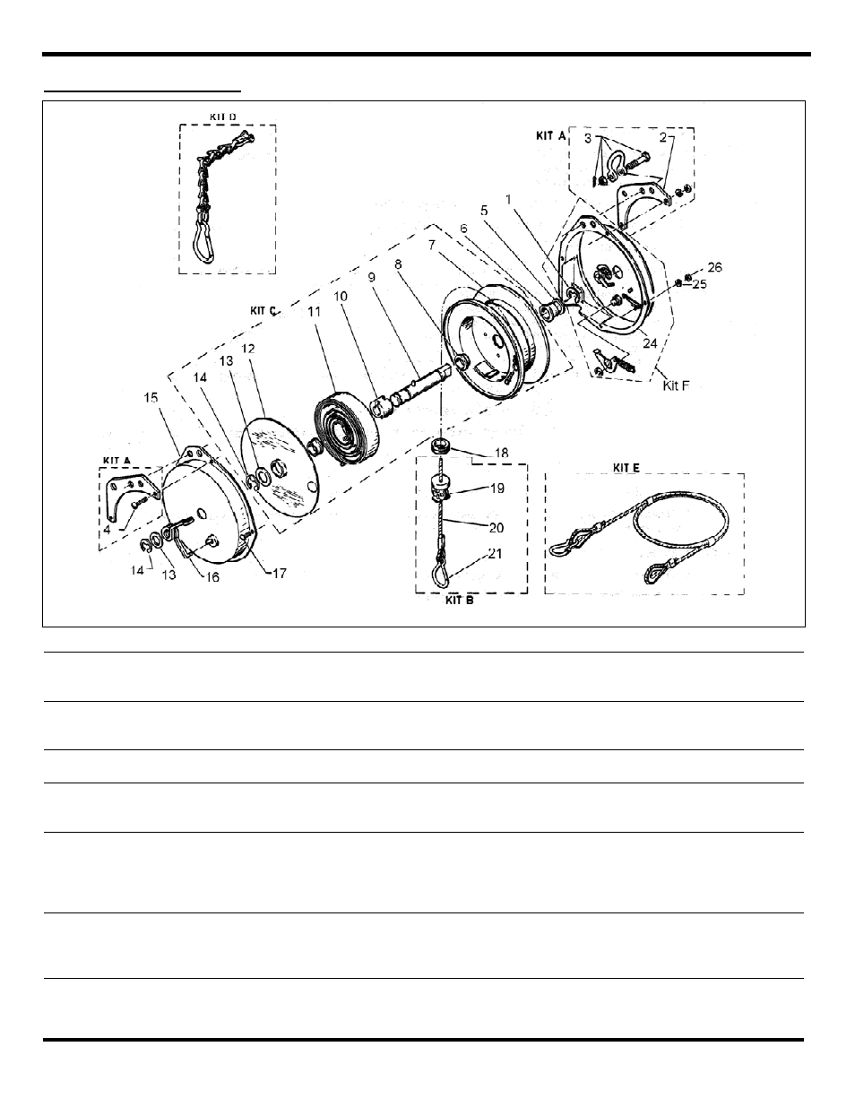 Replacement parts | Woodhead 5FLR Serie User Manual | Page 4 / 5