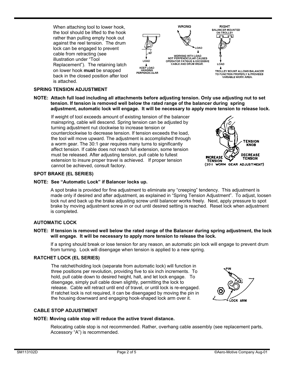 Woodhead E, EA & EL Series Balancer User Manual | Page 2 / 5