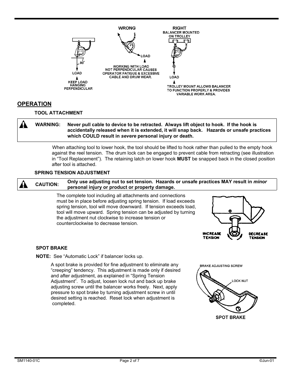 Woodhead 20Ja through 100Ja, 9020Ja through 9070Ja Balancer Serie User Manual | Page 2 / 7