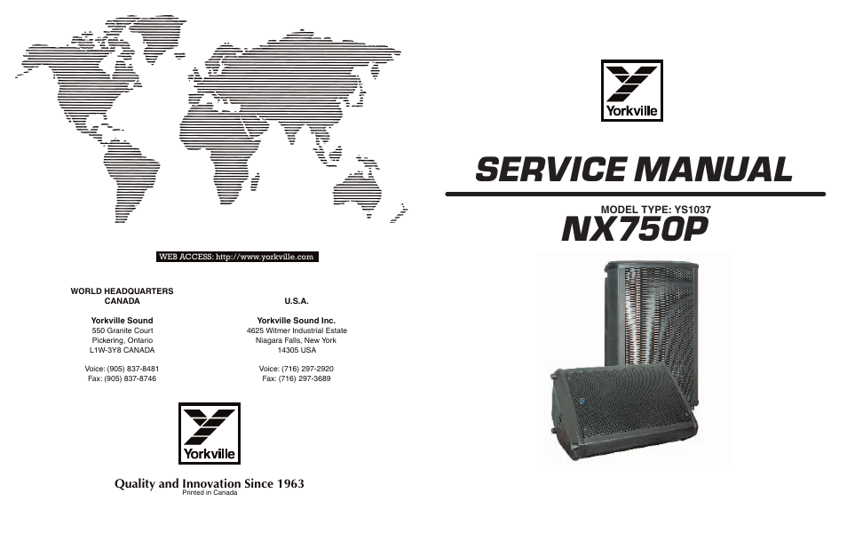 Yorkville NX750P-2 User Manual | 17 pages