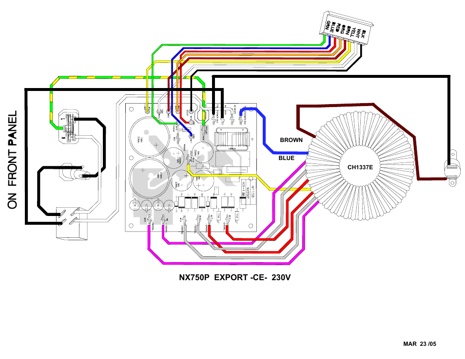Wiring-nx750p-ce-ac | Yorkville NX750P-2 User Manual | Page 16 / 17