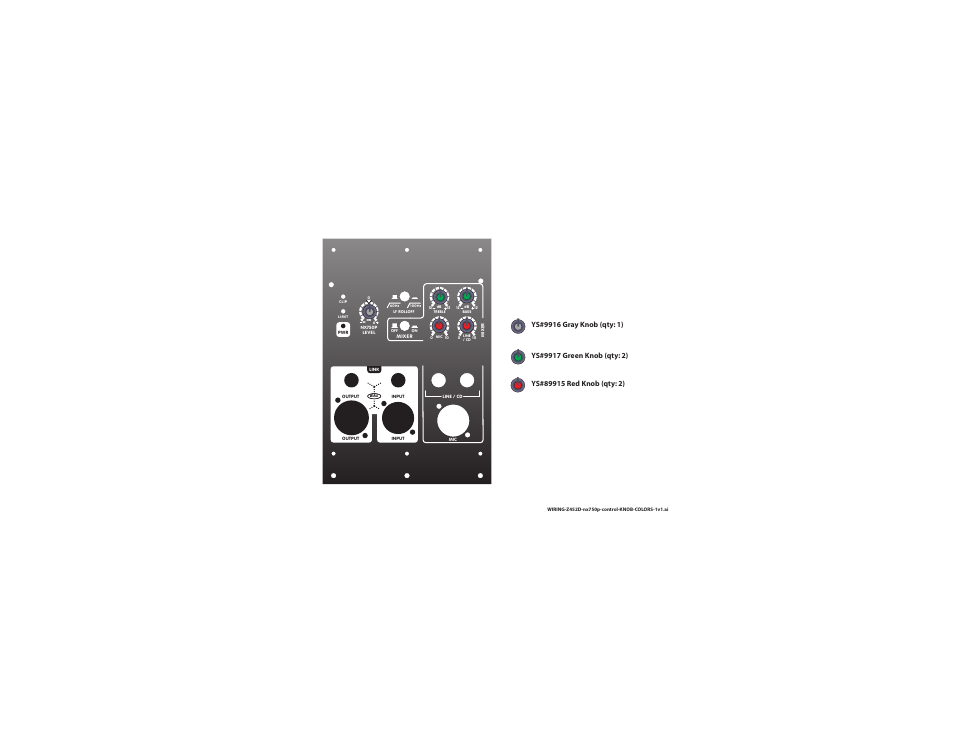 Wiring-z452d-nx750p-control-knob-colors | Yorkville NX750P-2 User Manual | Page 17 / 17