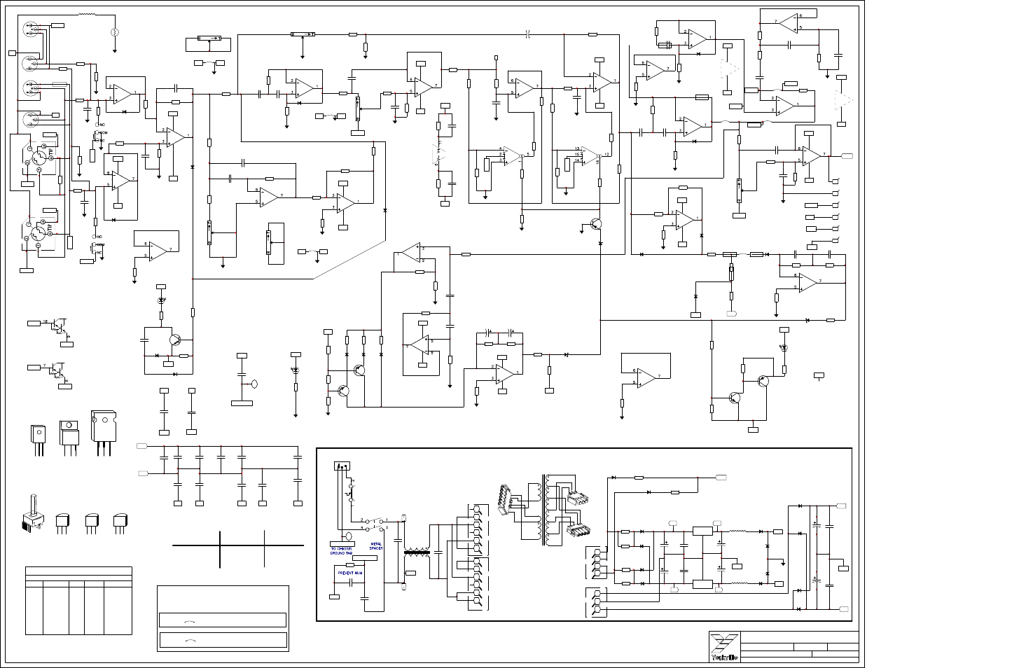 Schematic-m1330-nx720s-ls720p-pwramp 1/2, Power supply, X6 breaker | Yorkville NX720S User Manual | Page 5 / 14