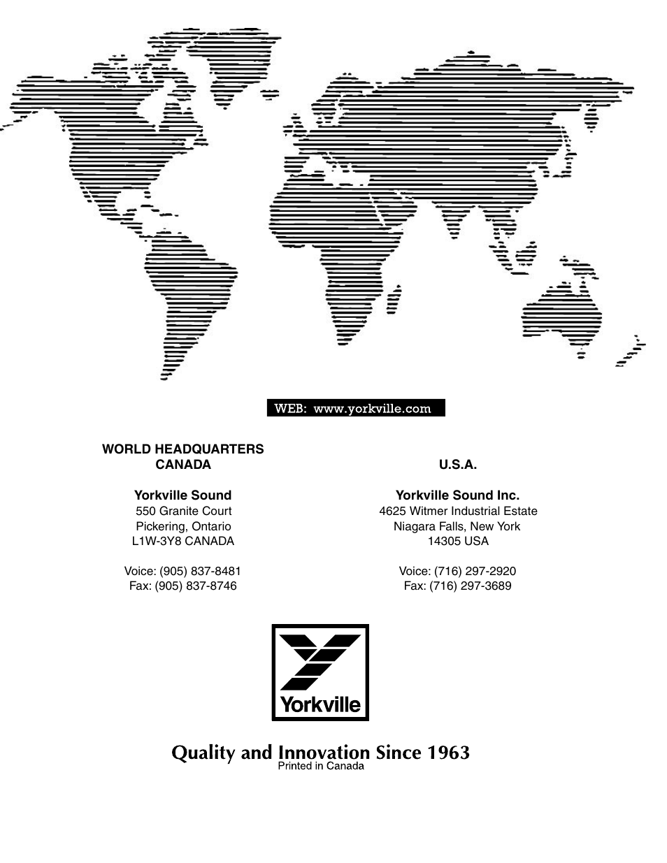 Yorkville EX1 User Manual | Page 18 / 18