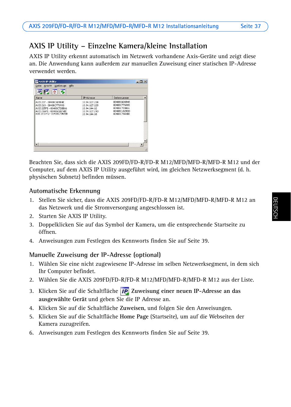 Axis Communications AXIS MFD-R M12 User Manual | Page 37 / 75