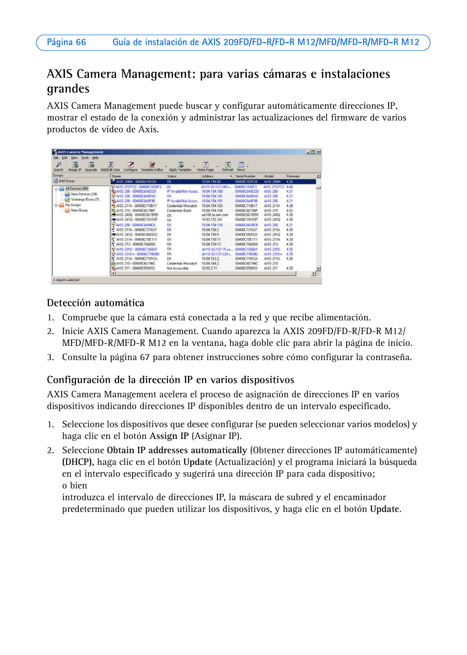 Axis Communications AXIS MFD-R M12 User Manual | Page 66 / 75