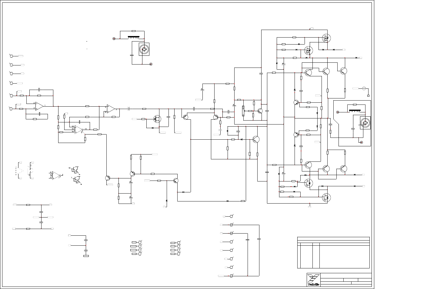 Schematic-m1206-ex2-amp, Power supply, 225 watt satellite | Excursion 2000, Limiter, Silent on/off, Limiter sense | Yorkville EX2 User Manual | Page 5 / 30