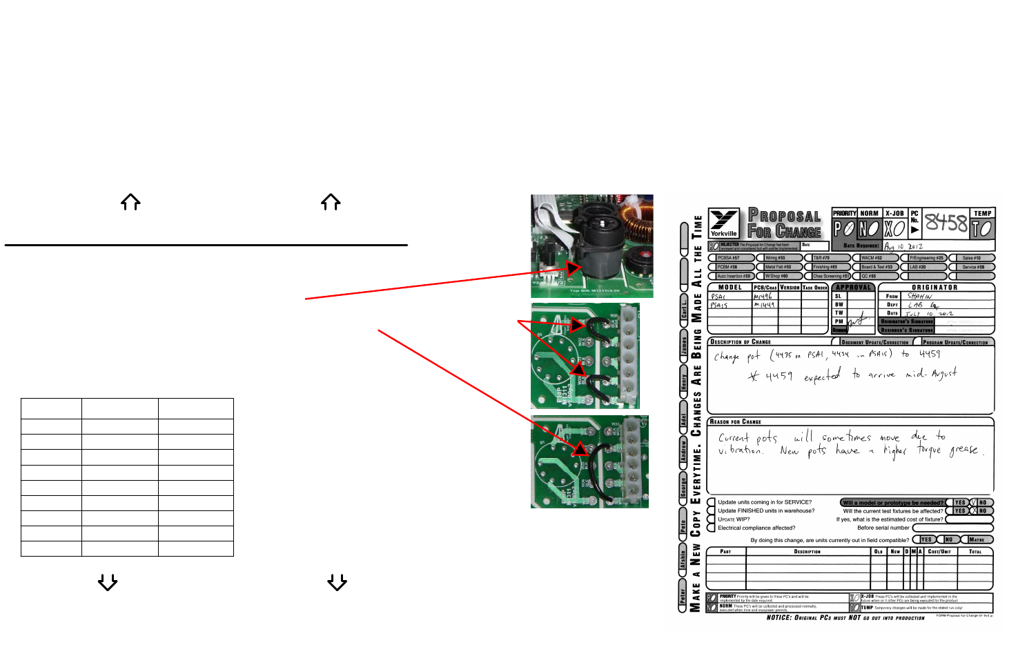 Layout-m1496-psa1-input-pwrsupply 2/3, M1496, X8019 reference table | Yorkville PSA1 User Manual | Page 9 / 12