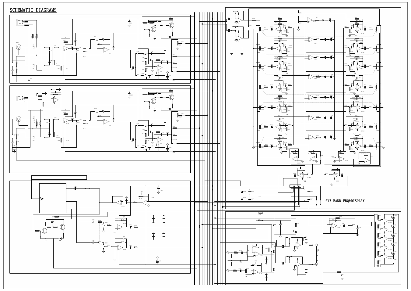 Schematic-mm5d-pwrdmixer 1/2, Input gnd, Dgnd to led_gnd | 84 jp2 out/dc in, 3d19, C186, Ic33a, Ic33b, R253, R263 | Yorkville MM5D User Manual | Page 5 / 10