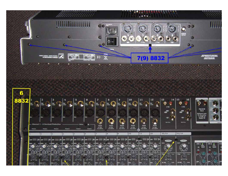 Top assembly 1/6 | Yorkville PowerMAX22-2 User Manual | Page 38 / 49