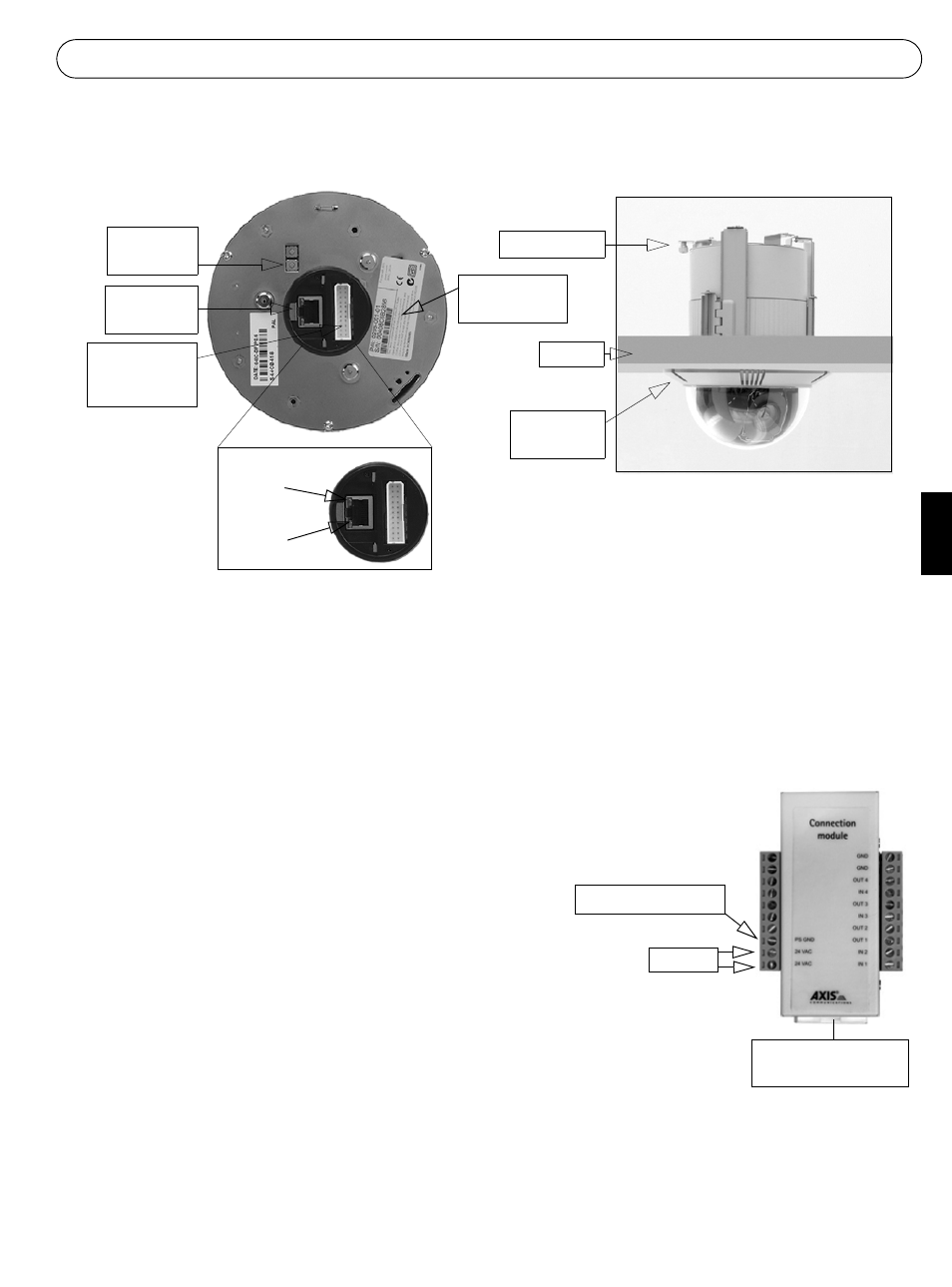 Encastrement dans un plafond | Axis Communications 232D User Manual | Page 27 / 55