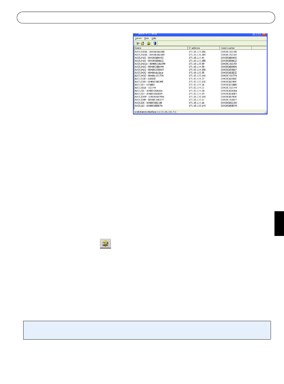 Axis ip utility | Axis Communications 232D User Manual | Page 39 / 55