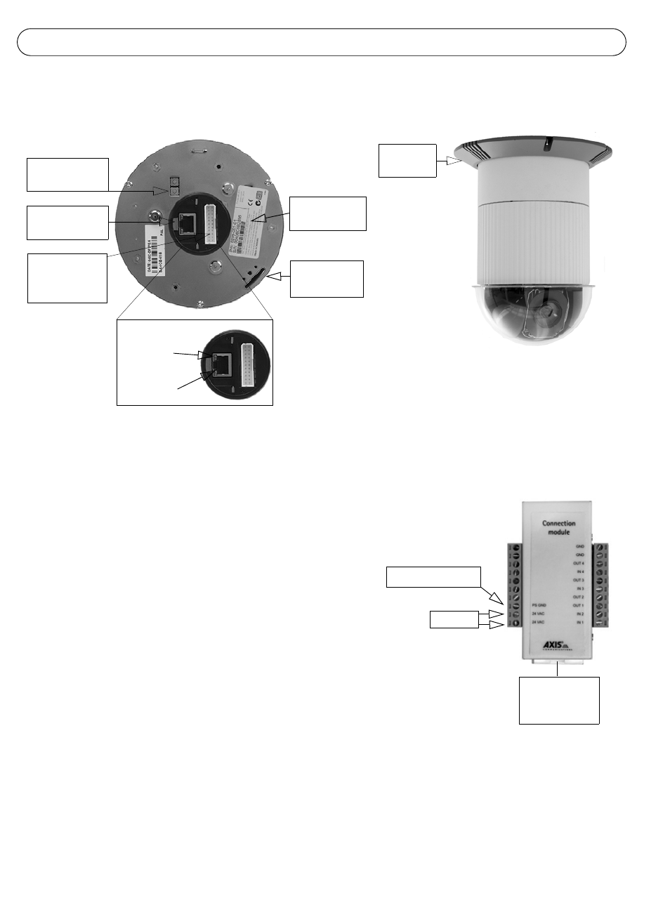 Montaggio a soffitto in esterni | Axis Communications 232D User Manual | Page 46 / 55