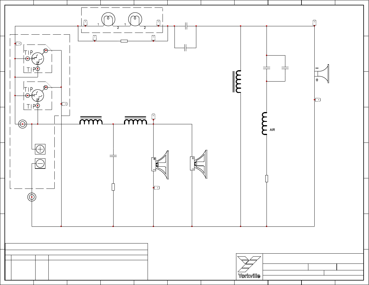 Schematic-c2891-xover, C2891 | Yorkville C2891 User Manual | Page 3 / 4