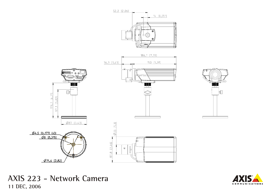 Axis Communications AXIS 223 User Manual | 1 page